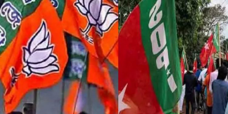 SDPI and BJP flag ts