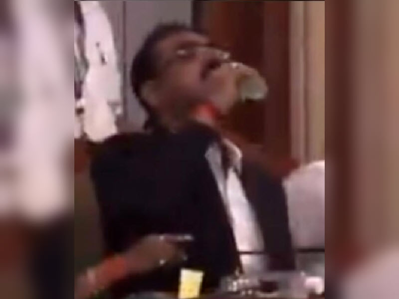 bmc official accidentally drinks sanitiser instead of water 01