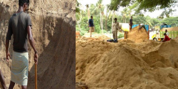 illegal sand mining