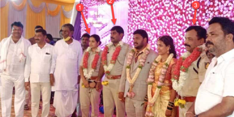 police in rowdy marriage