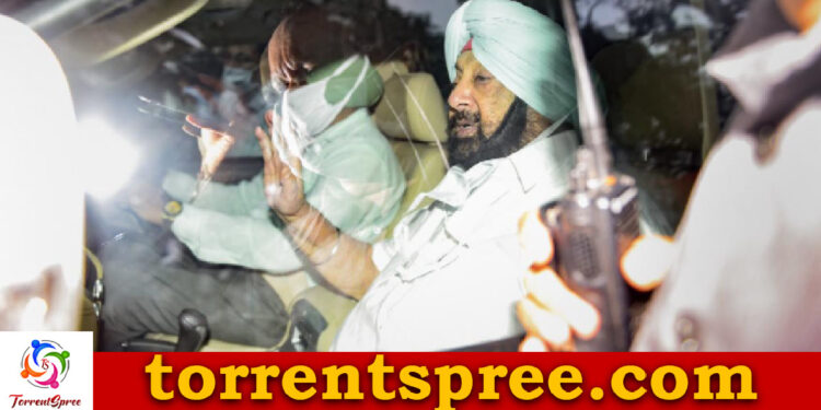 former-punjab-cm-and-congress-leader-captain-amarinder-singh-meets-union-home-minister-amit-shah