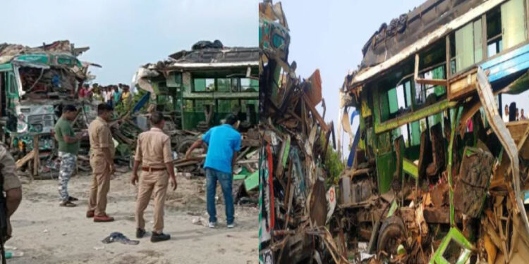 Barabanki accident: Nine killed in road mishap as bus collides with sand-laden truck