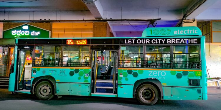 bmtc electric bus problem no charge point in depot