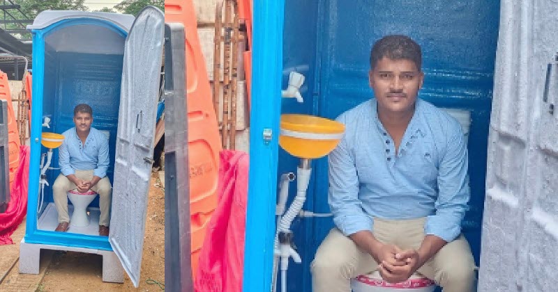 mobile toilet shanthappa psi mobile toilet constructed by psi shantappa1