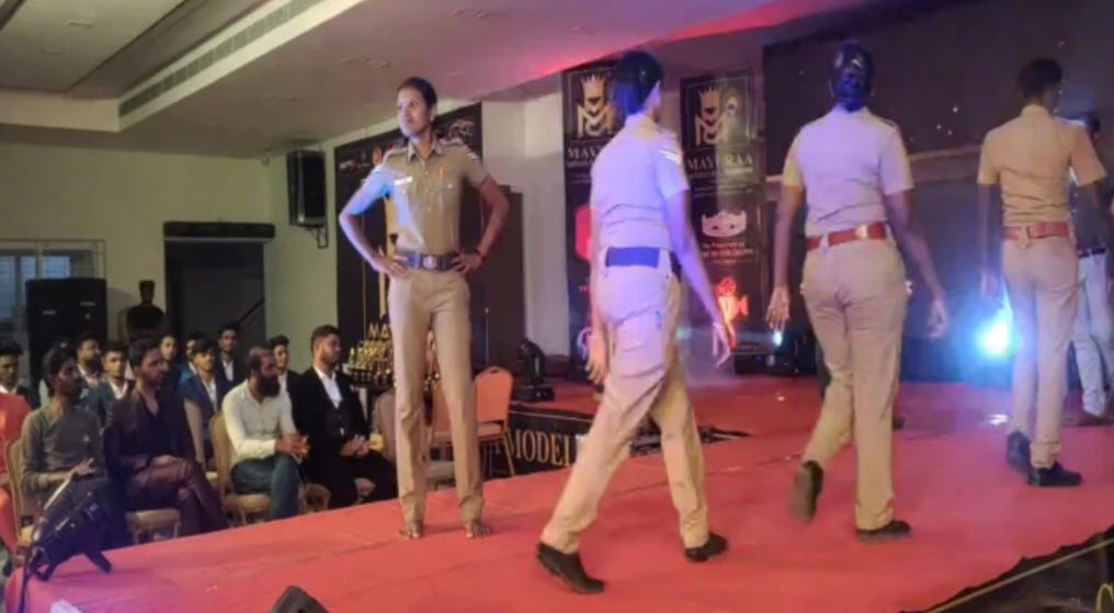 Police Ramp Walk 5-policemen-mayiladuthurai-fashion-show-have-been-transferred