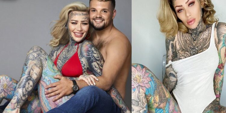 Becky holt tattoo Model has world most tattooed privates