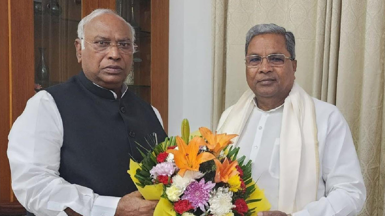 Siddaramaiah to meet Kharge cabinet colleagues in Delhi Rahul Gandhi likely to attend